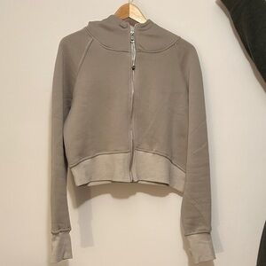 Tan Lululemon Zip-Up Hoodie